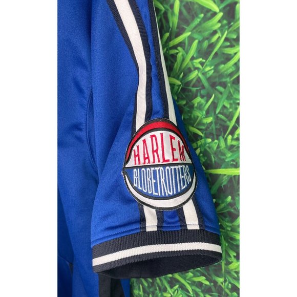 Harlem Globetrotters Full Zip Fubu Basketball Jacket Blue Yellow ‘73 Mens XL #35 - Picture 2 of 8